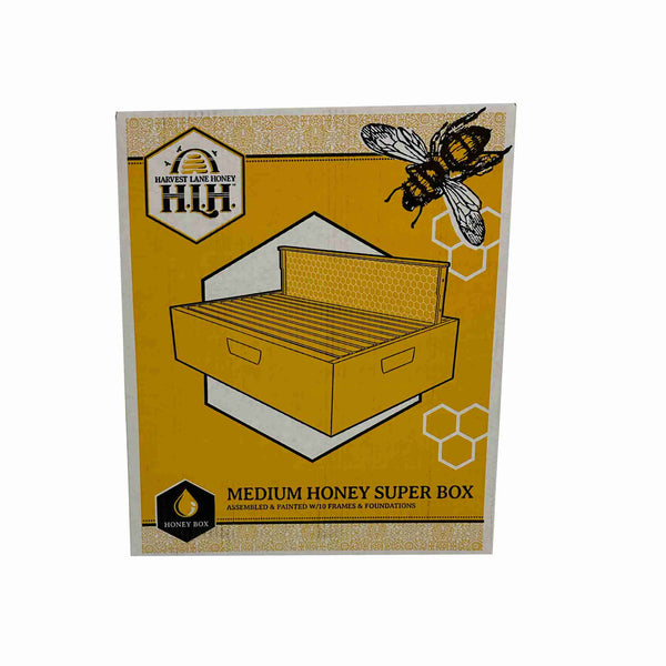 Medium Box Combo - Honey Super - Painted & Assembled with 8 or 10 Frames