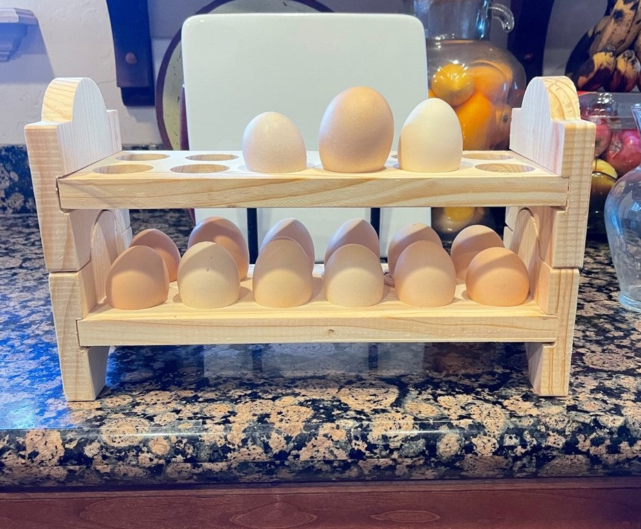 Wooden Egg Holder - Harvest Lane Honey