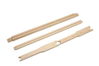 Deep Assembled Frame with Foundation in Natural or Black (1 or 5 pk)