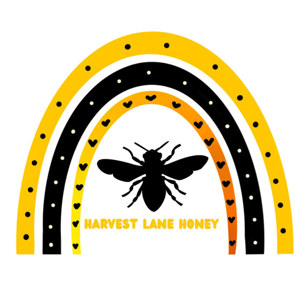 Rainbow Bee Sticker - Harvest Lane Honey