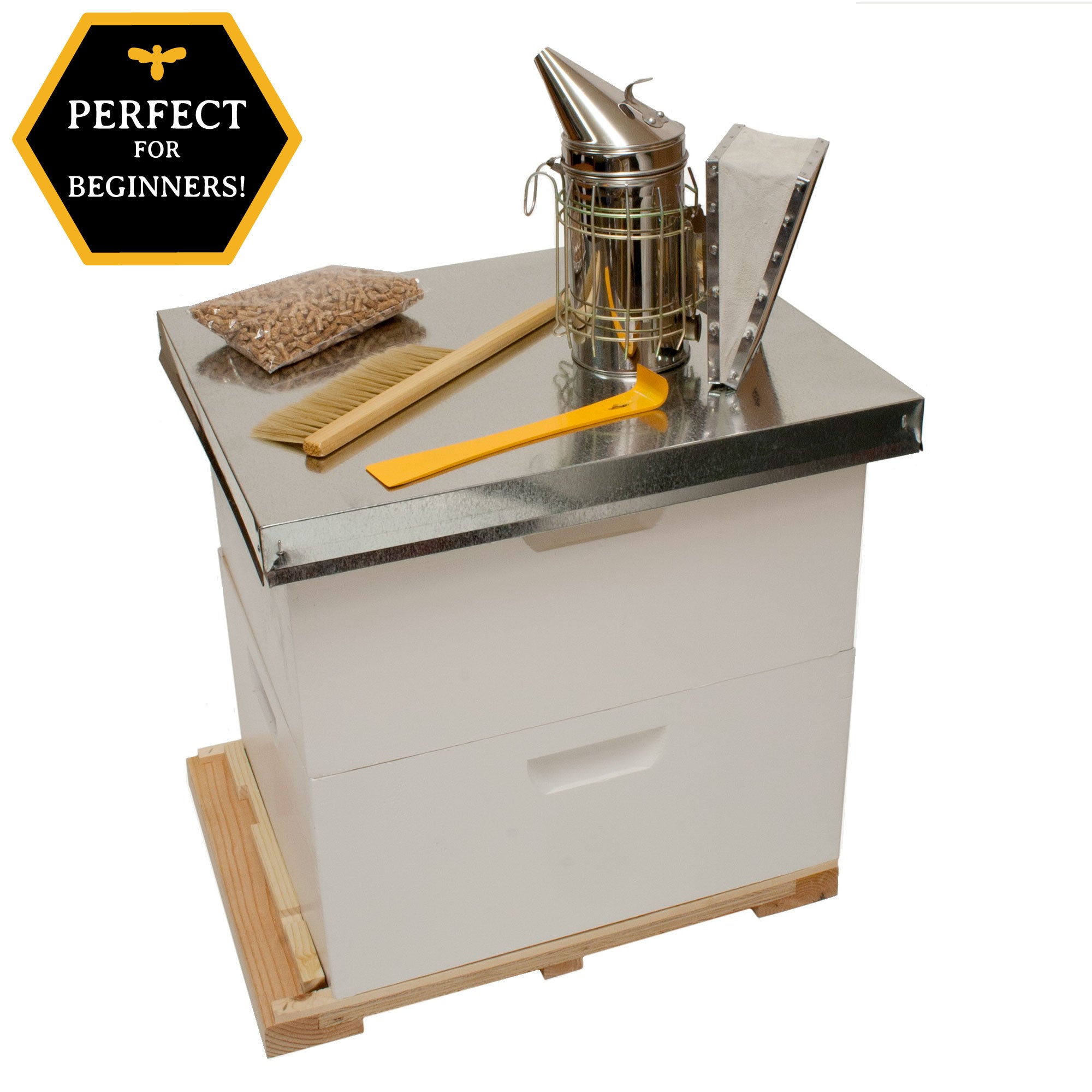 Medium Backyard Beekeeping Kit with Accessories - Harvest Lane Honey