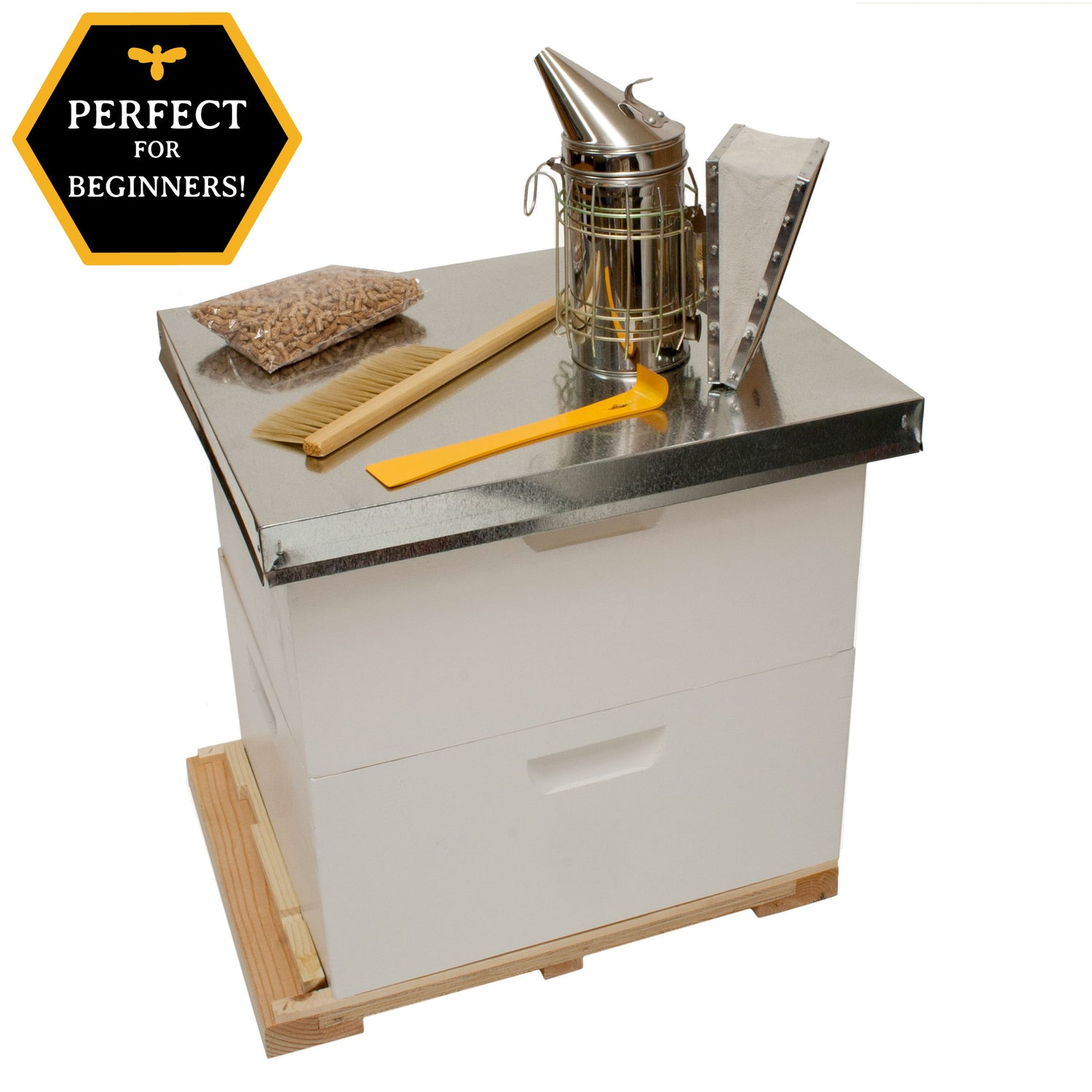 Medium Backyard Beekeeping Kit with Accessories - Harvest Lane Honey