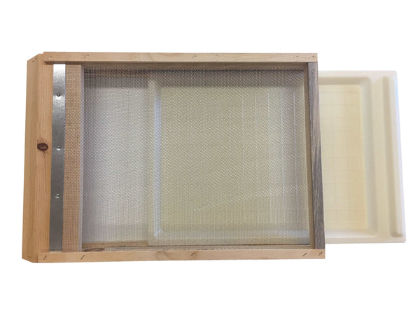 Screened Bottom Board with Beetle & Mite Trap Tray - Harvest Lane Honey