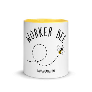 "Worker Bee" Mug with Color Inside - Harvest Lane Honey